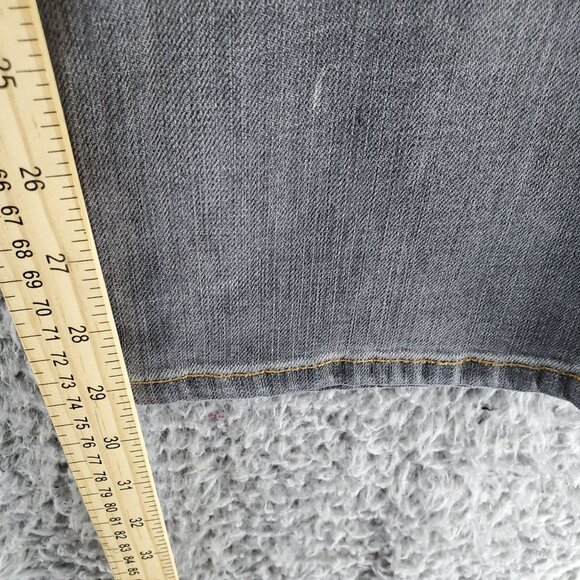 New York & Company Jeans Womens 16 Gray Mid-Rise Straight Leg Stretch Denim - Picture 6 of 9